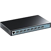 SODOLA 8 Port 10Gb Switch, L3 Managed, 8x10G SFP+ Ports | Fanless, Supports Link Aggregation/QoS/VLAN/IGMP, Wall Mounted,10Gb SFP Network Switch（SFP Transceiver is NOT Included))
