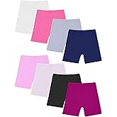 Ruisita Resinta 8 Pack Girls Bike Cartwheel Shorts Toddler Under Dress Dance Short Kids Safety Shorts(2-14 Years Old and up)