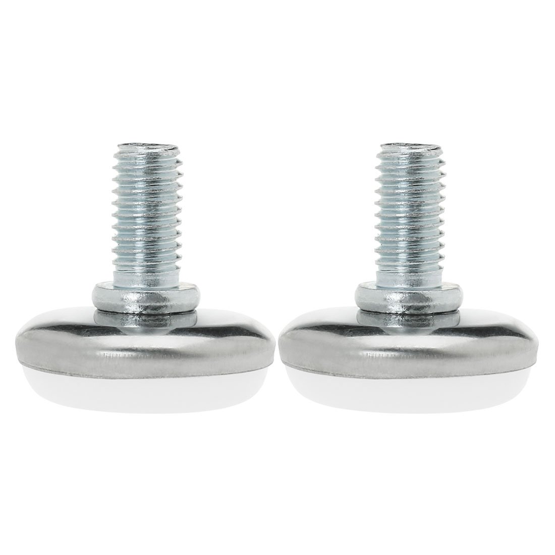 Sourcingmap M8 x 13 x 30mm Screw on Furniture Glide Leveling Feet Adjustable Leveler Pad for Chair Industrial Machine Desk Leg 2pcs