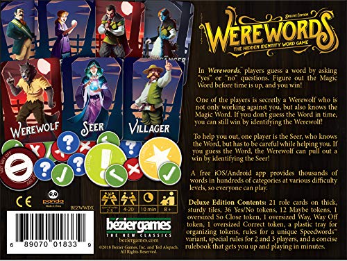 Werewords Deluxe, Werewords Board Game, Fun Board Game for Families ...