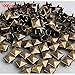Gleader 100 Pcs. 8.00 Mm. Brass Glam Pyramid Studs Nailheads