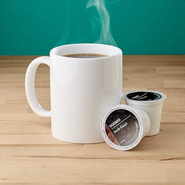 AMAZON BRAND – SOLIMO DARK ROAST COFFEE PODS, COMPATIBLE WITH KEURIG 2.0 K-CUP BREWERS 100 COUNT(PACK OF 1)