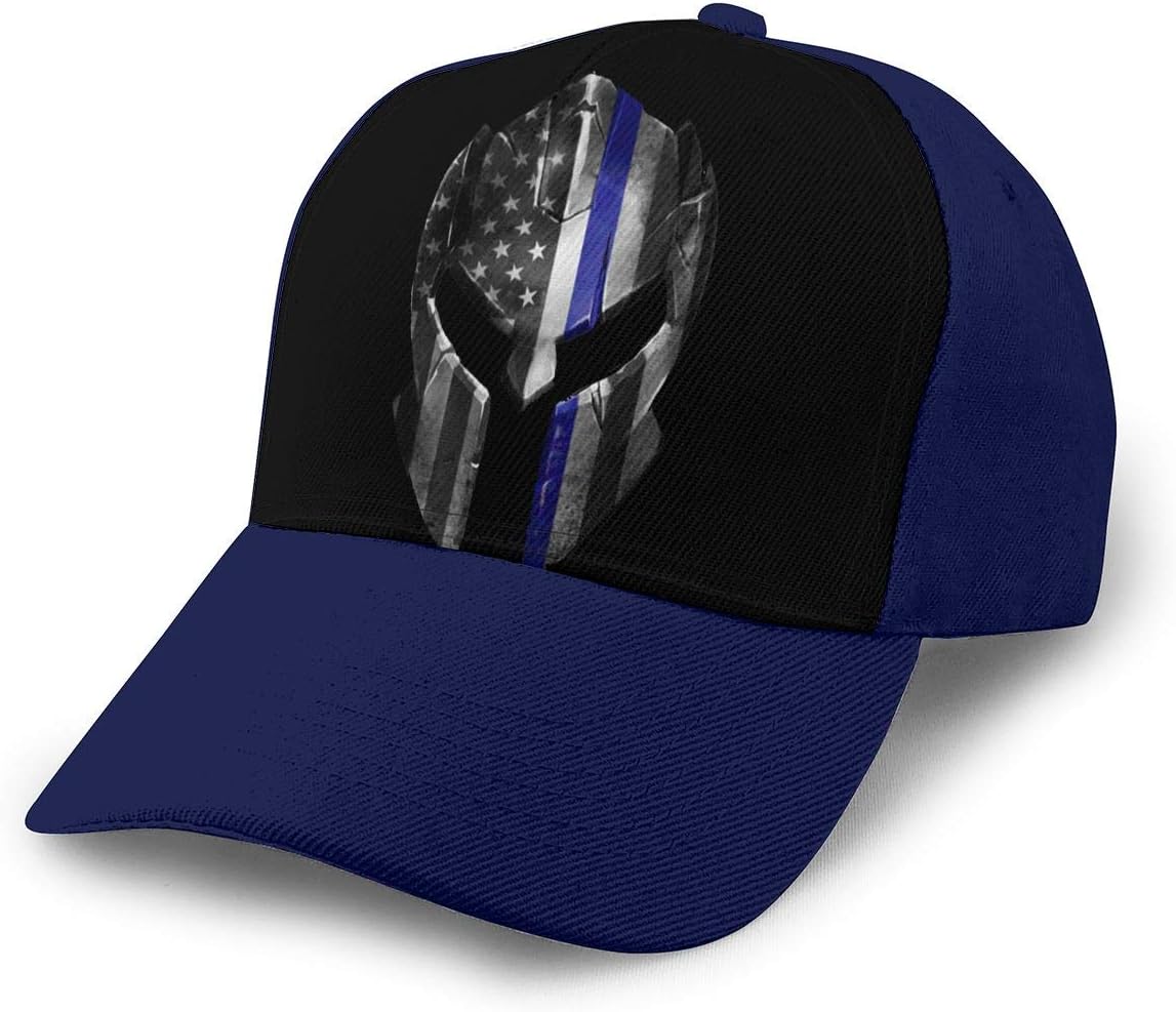 Thin Blue Line Spartan Helmet Adjustable Baseball Cap