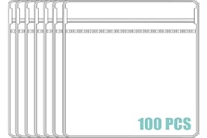 WEDDINGHELPER Jewelry Bags Small Self-Sealing Plastic Zip Clear Bags PVC Transparent Lock Bag for Storing Bracelets Rings Earrings Ziplock Pouch (5.1 x 5.1inch(100pcs)