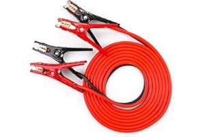 Justin Case Super Heavy-Duty Jumper Cables for Car, Includes 6 Gauge Wire Conductor 16' Car Jumper Cables & 365 Days of Roadside Assistance