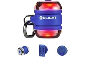 OLIGHT Gober 2 Safety Light, High Visibility Beacon LED with 6 Color Settings and 4 Lighting Modes, USB-C Rechargeable Flashing Warning with Clip for Running, Cycling, Camping, Dog Walking(Blue)