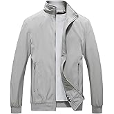 Lamgool Mens Lightweight Jackets Light Windbreaker Casual Flight Jackets Spring Fall Active Coat Outwear