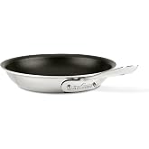 All-Clad D3&reg; Pro Nonstick Stainless Steel 12" Fry Pan, Made in the USA | The Original Bonded Professional Cookware, Large Nonstick Skillet, Induction Compatible, Oven Safe up to 600F