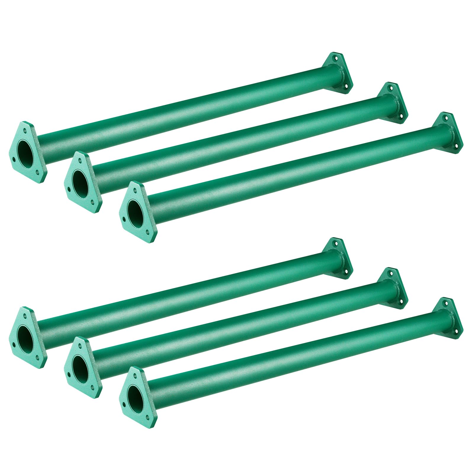 Photo 1 of EISENSP Extra Long 21.5" Steel Monkey Bars for Backyard - Ladder Rungs Hardware Kit - Hexagonal at Both Ends (Set of 6) (Green)