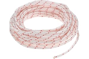 10m Recoil Starter Rope Pull Cord Generator Cord Shear Pins for Snowblower Starter Rope for Mower Chainsaw Trimmer Brush Cutt