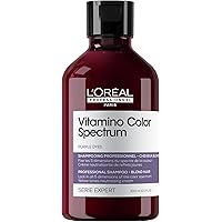L'Oreal Professionnel Vitamino Color Spectrum Purple Shampoo, Professional Yellow Tones Neutralizing Shampoo For Blonde Hair 