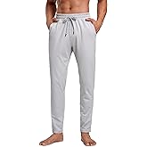 CRZ YOGA Cloud Jersey Lightweight Sweatpants for Men 30" - Workout Casual Yoga Lounge Open Bottom Pants with Zipper Pockets
