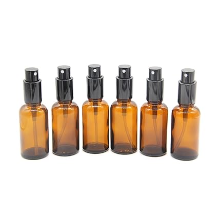 One Trillion?30ml (1oz) Bernstein Glas Spray Flaschen mit feinen Nebel Spray für ätherische Öle?Duftölprobe, Aromatherapie, c