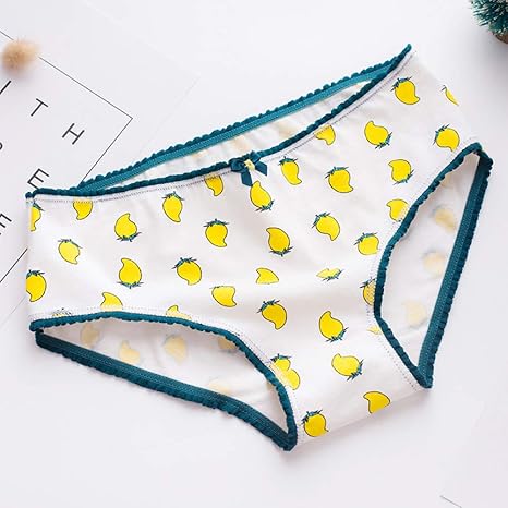 DKNBI Bragas de Mujer Calzoncillos de algodón Mango Estampado Ropa Interior para niñas Bragas de Mujer: Amazon.es: Deportes y aire libre