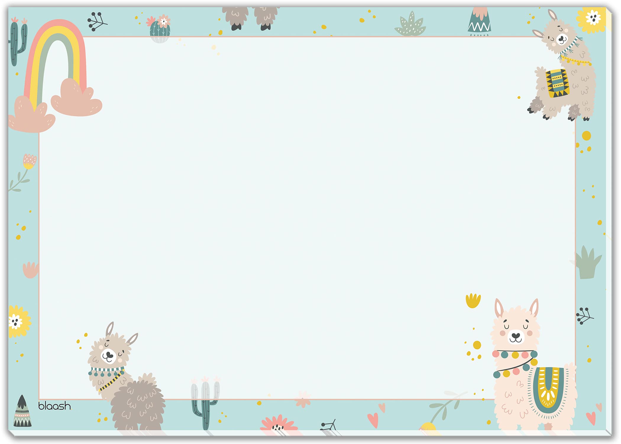 Alpaca desk pad made of paper DIN A3 for Children | 25 sheets | Writing pad with plenty of space for notes | Children's desk pad | A3