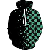 EIysee Graphic Hoodies for Men Women Sweatshirts Unisex Black Red Hoodies Pullover for Men Anime Hoodie Cool Designs