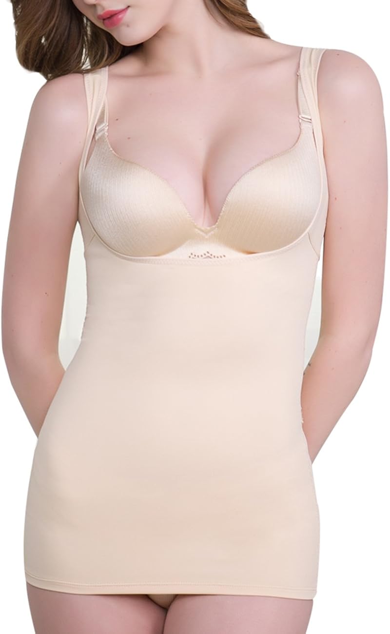 Everbellus Womens Tummy Control Shapewear Tank Top Seamless Body Shaper at  Women’s Clothing store