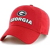 47 University Georgia Hat Classic Clean Up Red Hat Adjustable Bulldogs Team Logo Relaxed Fit Solid Cap