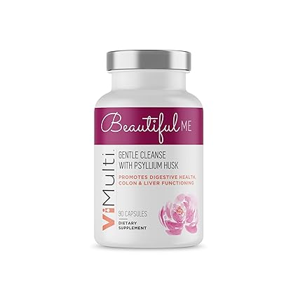 Vimulti Beautiful Me Gentle Detox Cleanse With Psyllium Husk Provides A Healthy Cleanse Your Liver And Colon Will Love Reduce Bloating And Weight