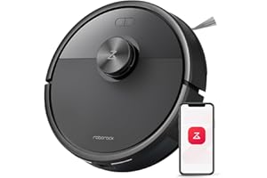 roborock Q7 M5 Robot Vacuum and Mop Combo, 10,000Pa HyperForce Suction, Robotic Vacuum Cleaner, Dual Anti-Tangle System, APP-Controlled Mopping, LiDAR Navigation, for Pet Hair and Carpet, Black