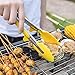 Zestkit Kitchen Tongs BBQ Silicone and Stainless Steel for Multi-purpose Cooking (10 In & 13 In)