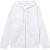 OBEY Men's Heavyweight, Zip Hood, Relaxed FIT, ASH Grey