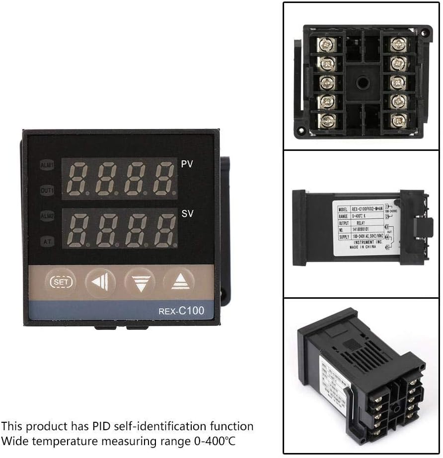 Pid Temperature Controller Relay Output Thermocouple Rex C100fk02 An Digital 0 400c Precision Thermostat Regulation - Image 5