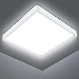 Defurhome 18W LED Ceiling Light 1500LM IP54 Square Flush Mount 5000K view 1