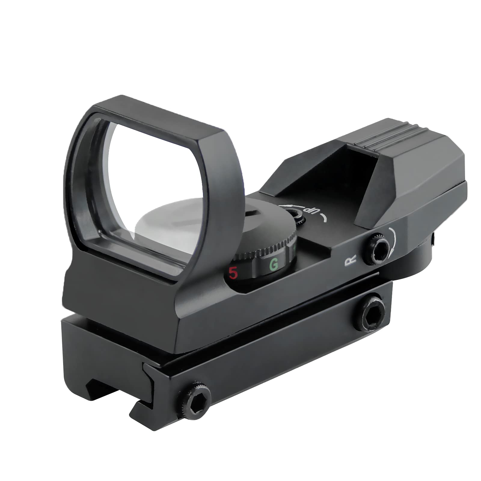 Bustling Green Red Dot Sight, Tactical Refle 4X Reticle Scope for Crossbow,with 20mm/22mm Weaver/Picatinny Rail Mount
