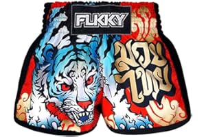FLKKY Muay Thai Shorts Boxing Shorts for Men Women High Grade Martial Arts Training Gym Trunks Classic Boxing Shorts.