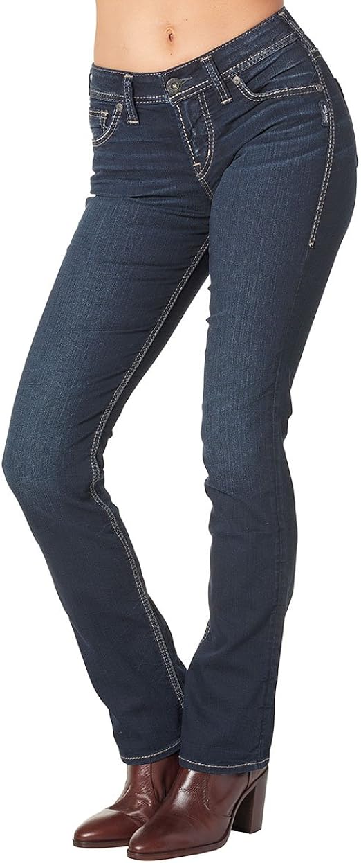 Silver Jeans Co. Womens Silver Jeans Women's Suki High Rise Straight