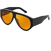 FEISEDY Retro Oversized Sunglasses for Women Men 70s Classic Trendy Vintage Sun Glasses B0291