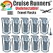 CRUISE RUNNERS Hidden Flask for Liquor Sneak Alcohol Rum Runner for Cruise Smuggle Booze Pouch Bags Container 10 x 32oz