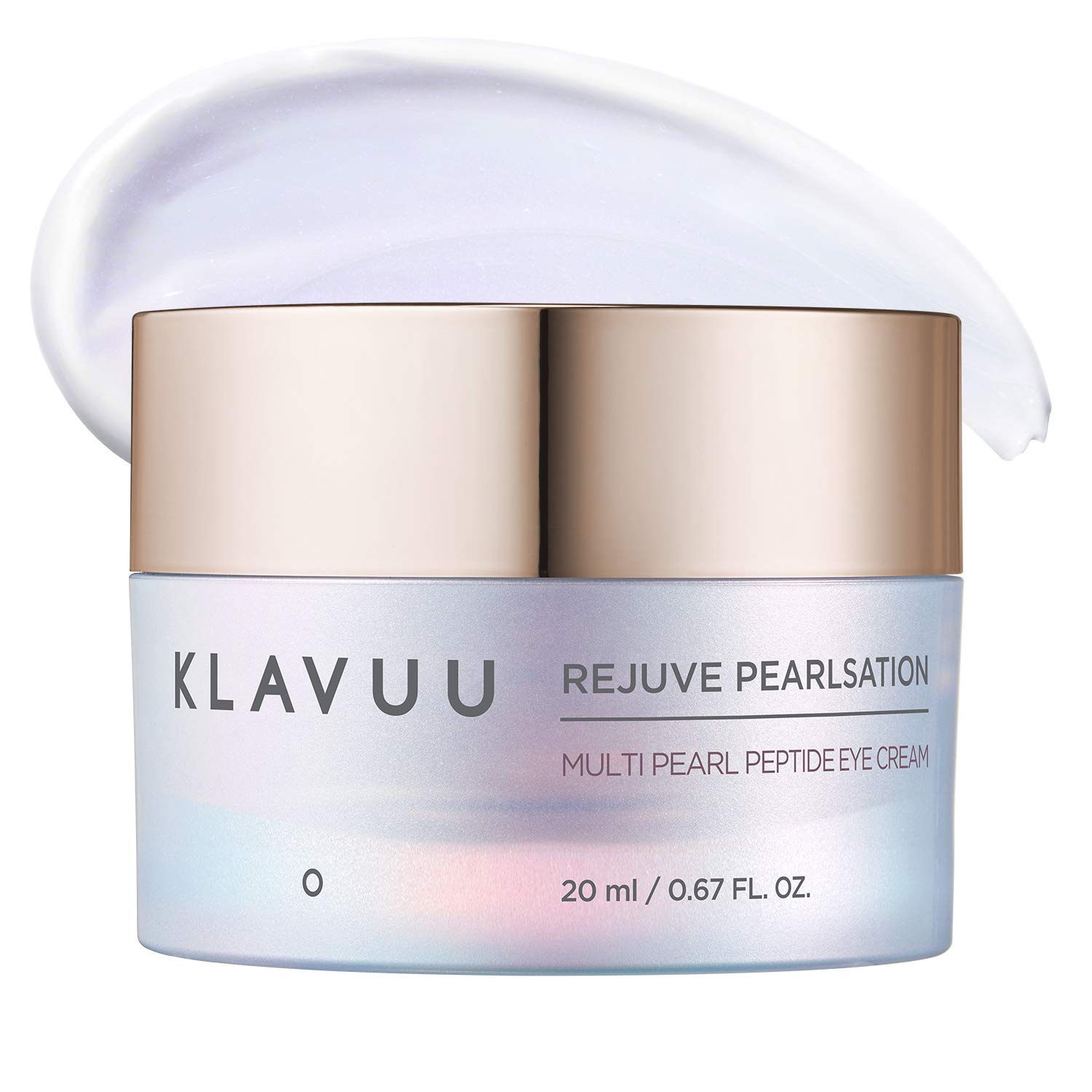 KLAVUU Rejuve Pearlsation Multi Pearl Peptide Eye Cream 20ml (0.7 fl.oz.) - Radiance & Anti Wrinkle Eye Care Cream with Enriched Pearl Extract