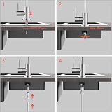 Ibergrif M22301A Drinking Water Filter Kitchen Tap 304 Stainless Silver view 6