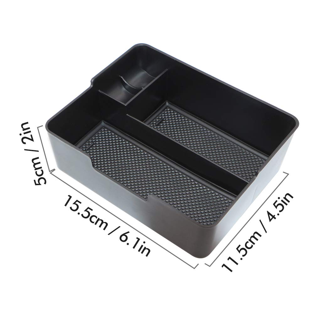 Mizzuco Organizer for Tesla Model 3 2017 2018 2019 Center Console Armrest Organizer Tray Glass Holder Pallet Storage Box Container