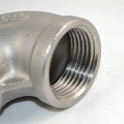 1" NPT Female Stainless Steel 304 90 Degree Elbow
