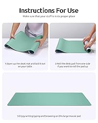 YSAGi Leather Desk Pad Protector, Office Desk