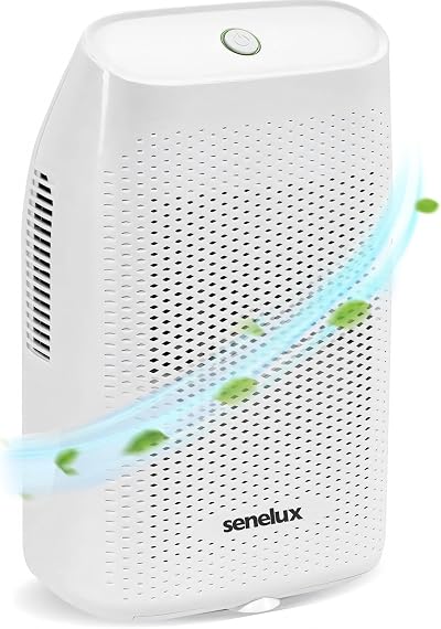 Senelux Dehumidifier 2000ml Ultra Quiet Auto-off White Comfort Mode