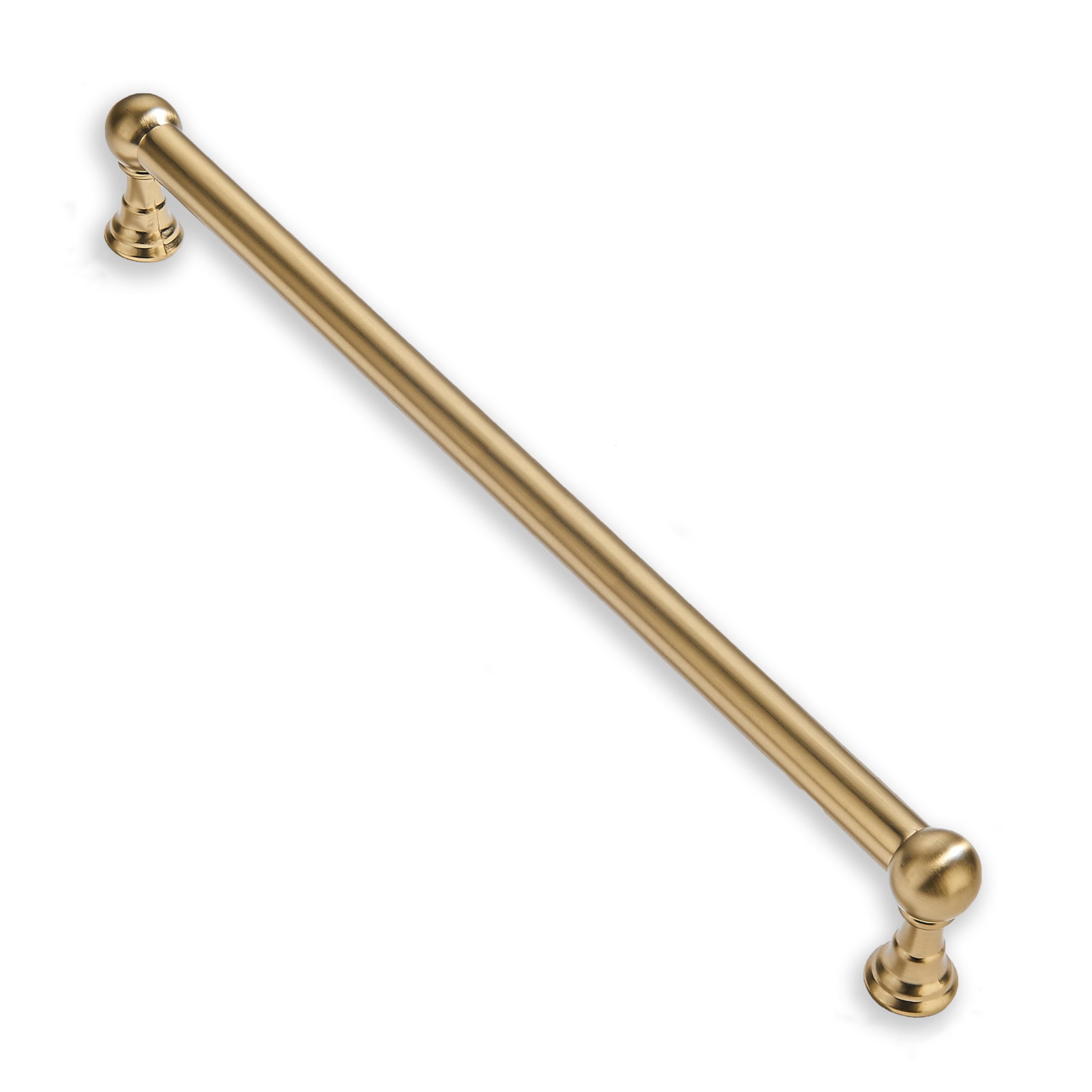 Photo 1 of ***MISSING HARDWARE***CABDM 1 Pack Appliance Pull 18 Inch Solid Kitchen Cabinet Handles Brushed Brass Cabinet Pulls Gold Drawer Pulls Cabinet Hardware Kitchen Handles for Cabinets Cupboard Handles