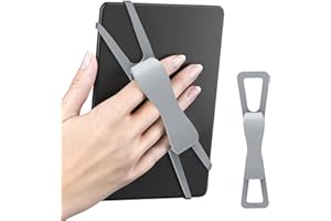 SEPTBEAM Ergonomic Silicone Hand Strap Holder for Kindle and Teblets - Handed Reading, Minimize Drops & Fatigue for Kindle Paperwhite/Kobo/Oasis/E-Book/Mini Teblets/Phone(Grey)