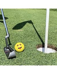 Amarillo Emoji Calidad Profesional Curso de pelota de golf Set de 12 para una distancia de alta visibilidad Play, práctica, regalos, y más (de una docena)