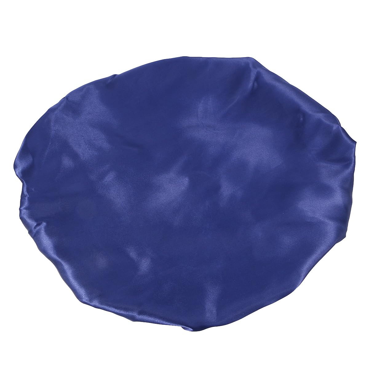 Holibanna Extra Large Satin Sleeping Cap Wide Band Bonnet Hat Elastic Curly Long Hair Hat (Dark Blue)