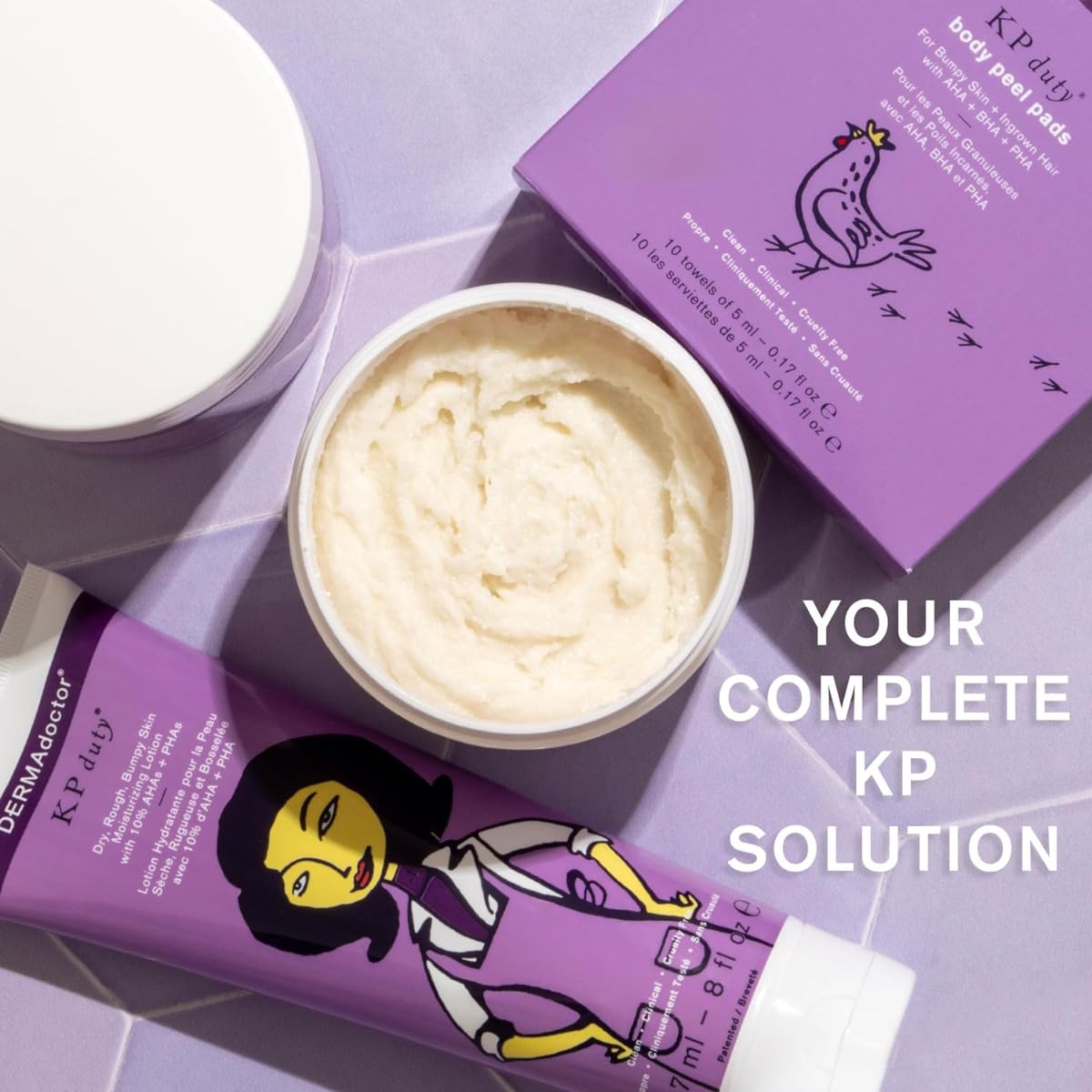 DERMAdoctor KP Bump Eraser Keratosis Pilaris Lotion – Gentle KP Cream for Arms and Full Body | Rough and Bumpy Skin Lotion for Keratosis Pilaris | Smooths, Hydrates & Softens | 10% AHAs + PHAs, 8 oz