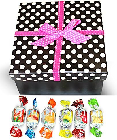Dulcefina, Valentine Finnish Sweet Delights Mix in Pink Polka Dots Box w/Bow (1 pcs)
