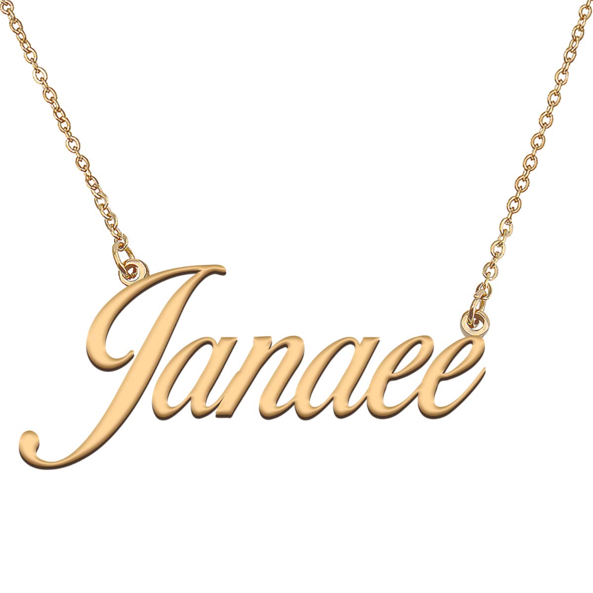 HUAN XUN Customized Custom Simple Any Name Necklace