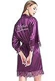 WPFING Mother of The Groom Robe Lace Bridal Party