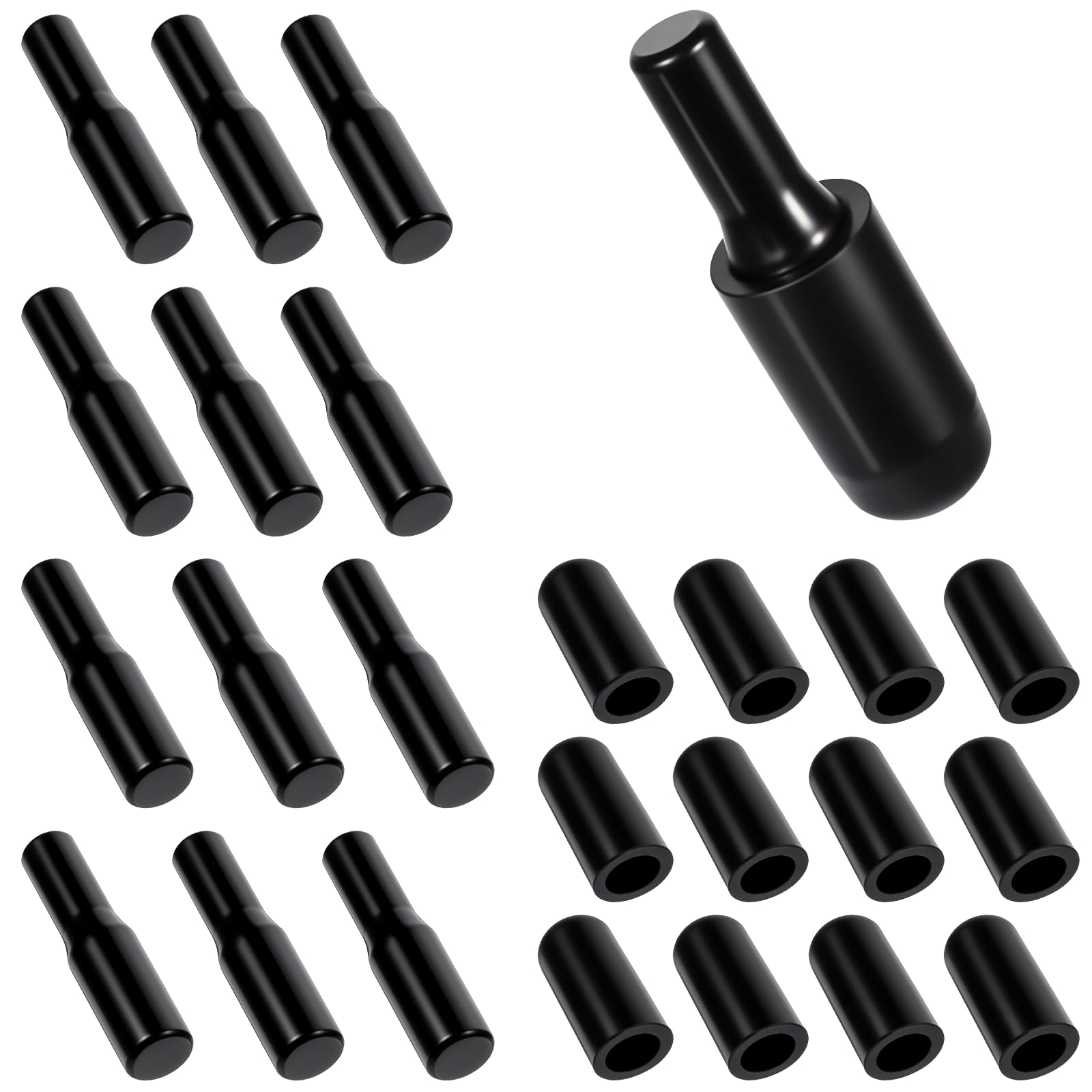 Photo 1 of 12 Sets 5mm 1/4 Inch Dual Diameter Stainless Steel Metal Shelf Pegs Pins, Adjustable Metal Pins and Clips, Cabinet Pegs for Kitchen Shelve Bookcases Cabinet