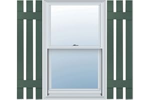 Ekena Millwork LS3S12X03500FG Lifetime Standard Vinyl Shutters, 35"H, Forest Green