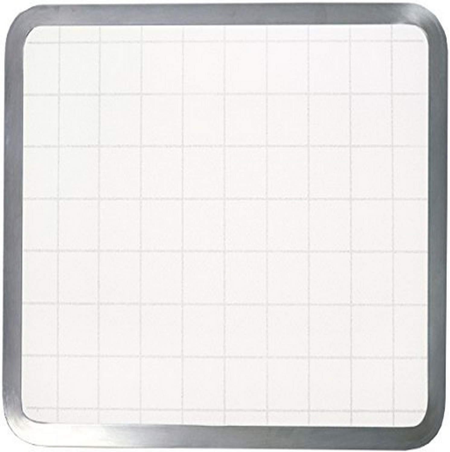 Vance 12 X 15 inch Gray Graphic Built-in Surface Saver Tempered Glass Cutting Board,